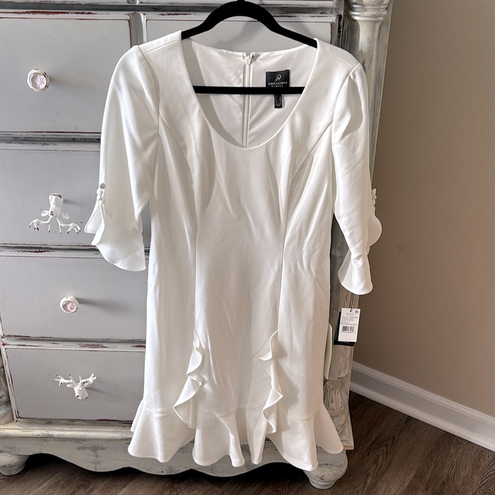 COPY - NWT Gorgeous White Adriana Papell Dress